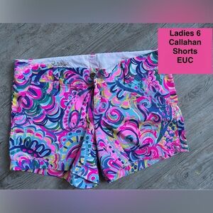 Lilly Pulitzer Multicolor Pink Blue Callahan Shorts